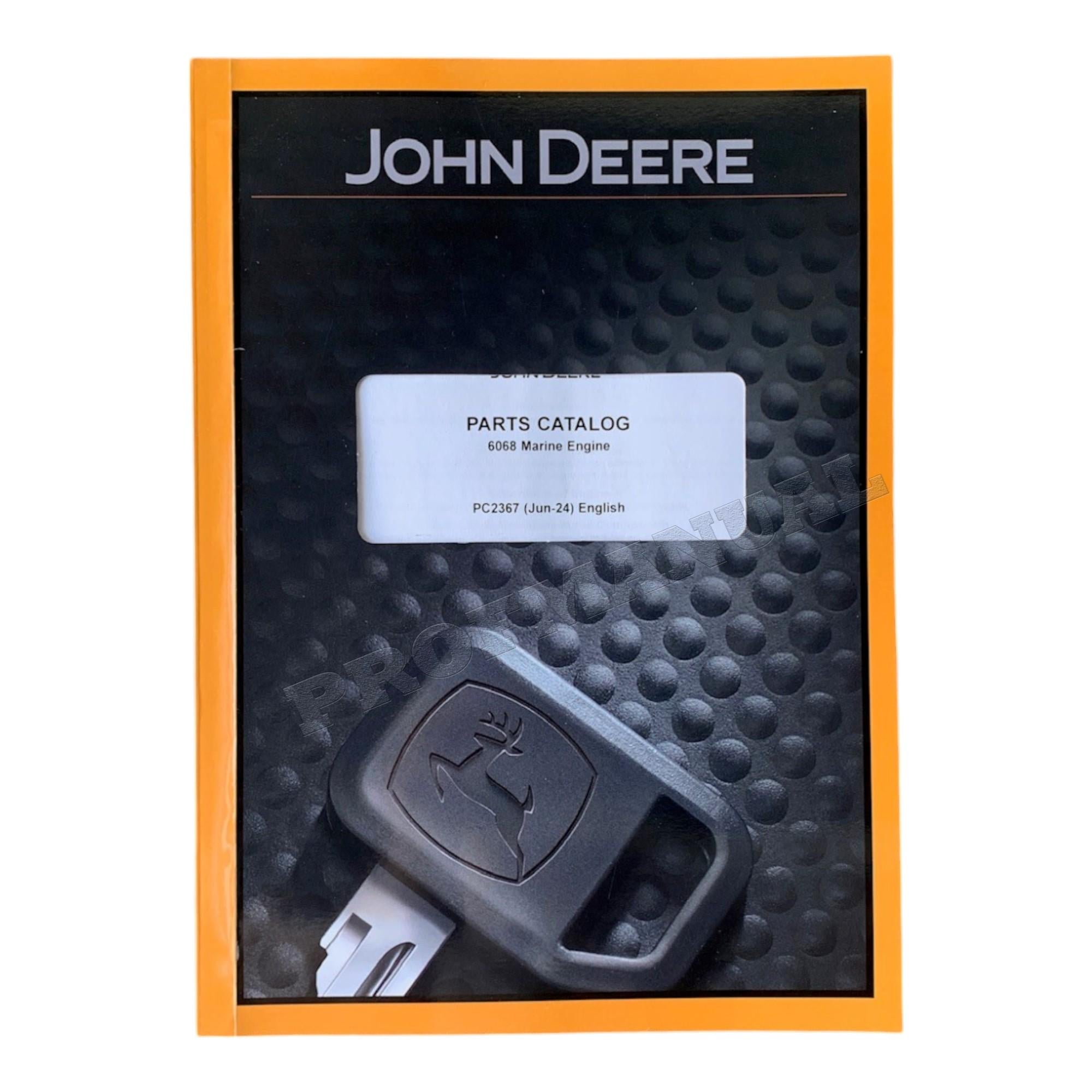 John Deere 6068DFM01 6068TFM01 Marine Engine Parts Catalog Manual