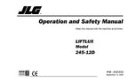 LIFTLUX 245-12 Scissor Lift Maintenance Operation Operators Manual