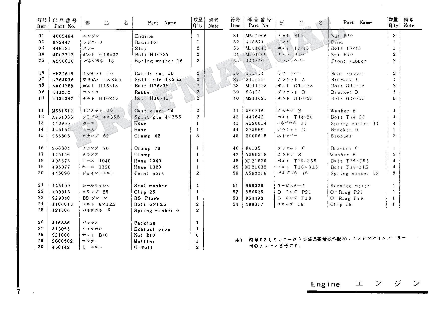 HITACHI UH03-4 CONSTRUCTION Excavator Parts Catalog Manual
