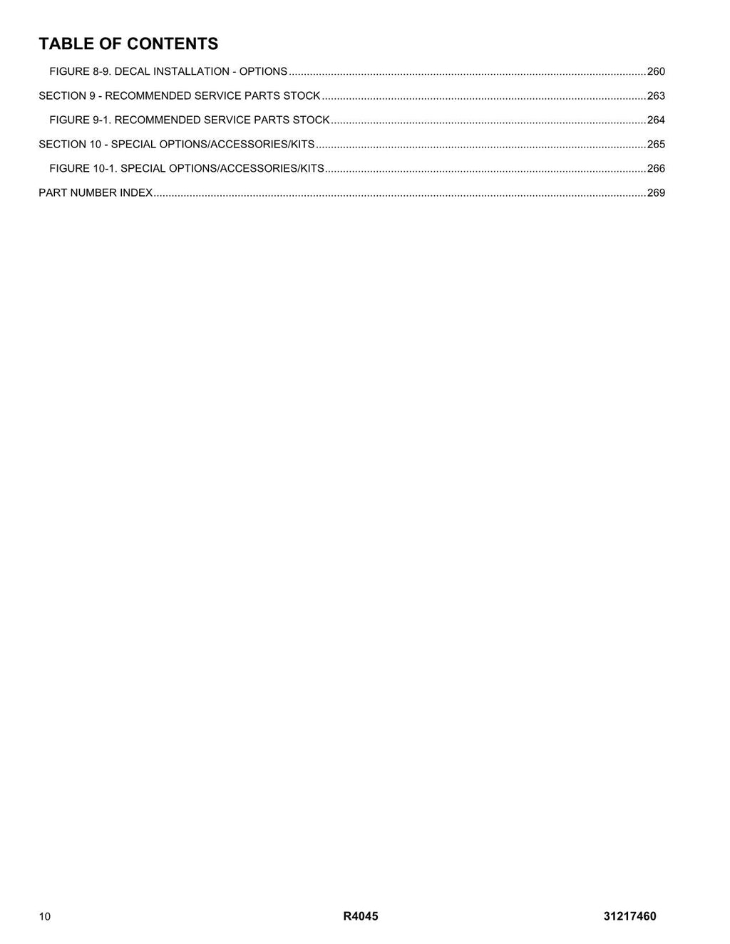 JLG R4045 Scissor Lift Parts Catalog Manual 31217460