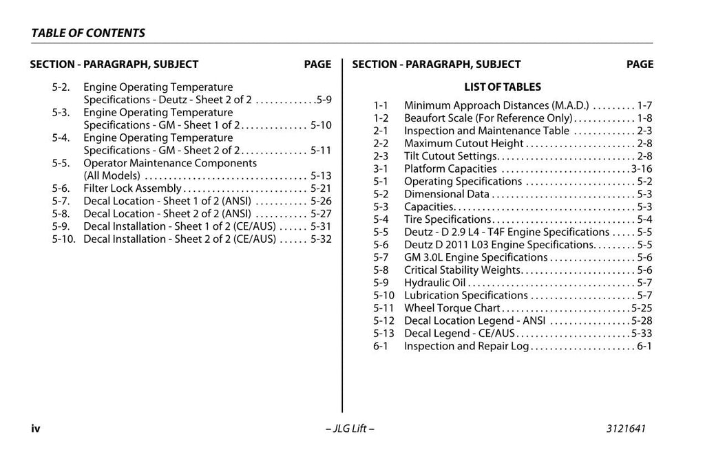 Manual del operador de mantenimiento y operación de elevadores de tijera JLG 3394RT 4394RT 3121641