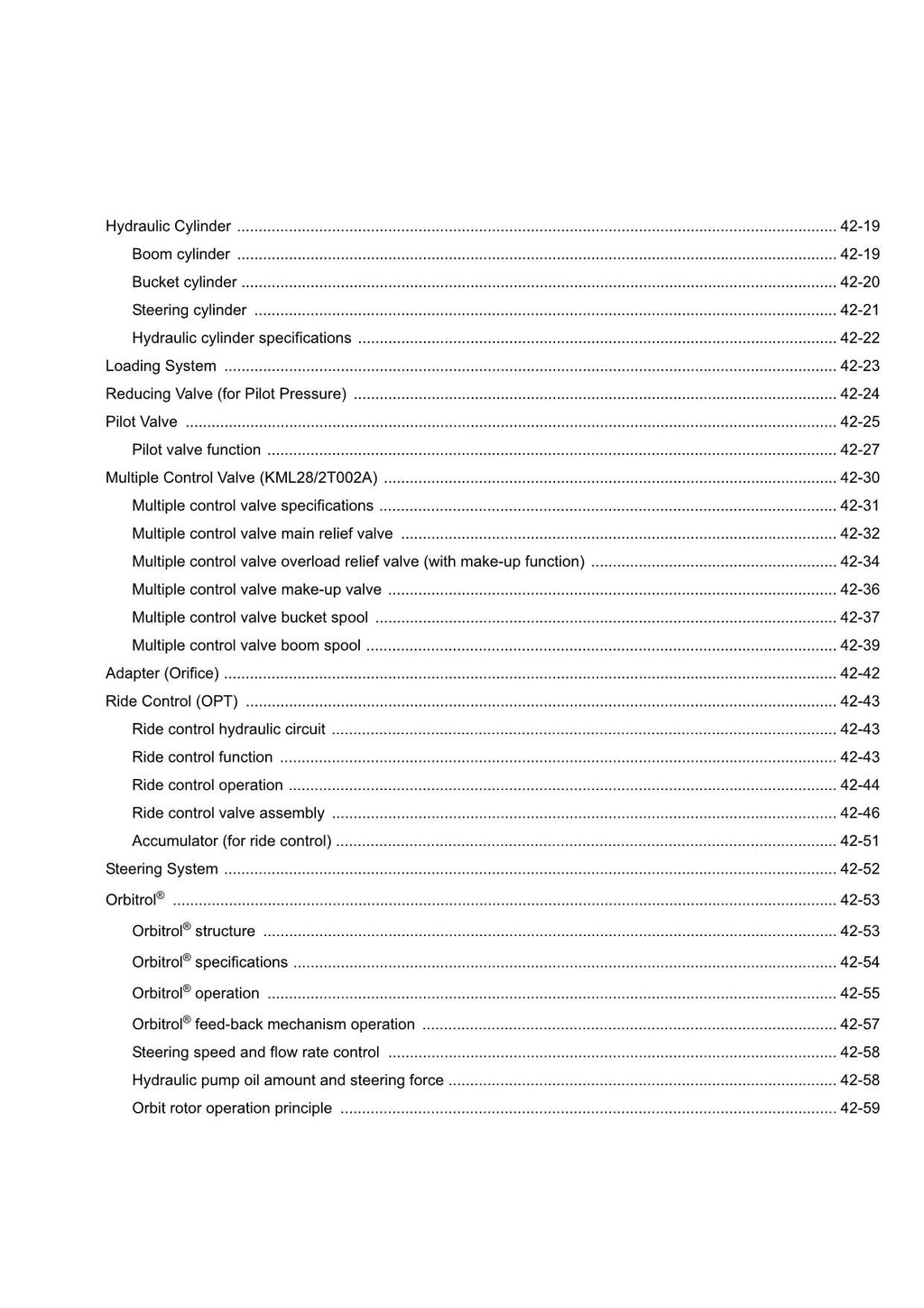 Hitachi ZW250-G Wheel Loader Technical Manual Operational Principle