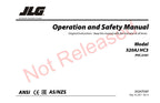 JLG 520AJ HC3 Boom Lift Maintenance Operation Operators Manual 31217157