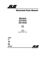 Manual del catálogo de piezas del elevador de tijera JLG ES1932 ES1932i
