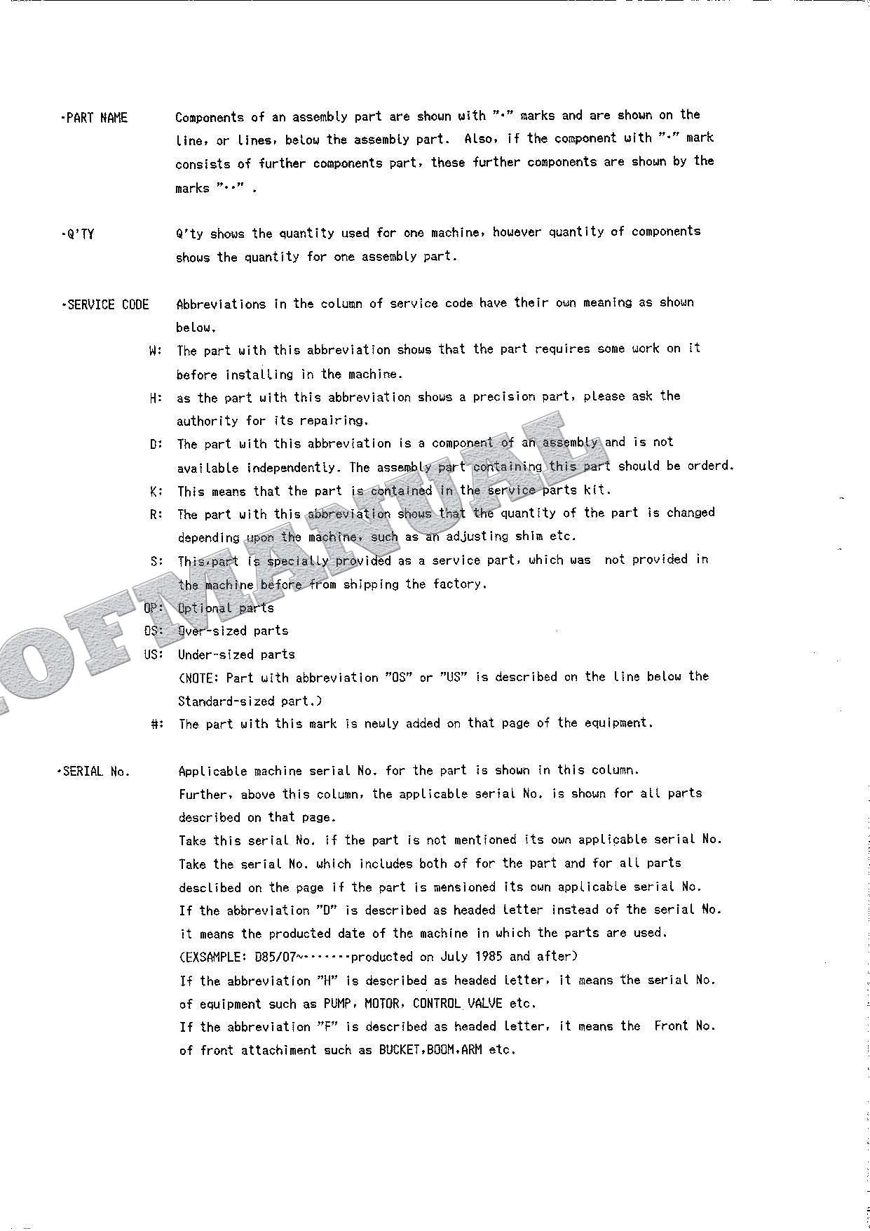 HITACHI UH043 Excavator Parts Catalog Manual EP119-1-2