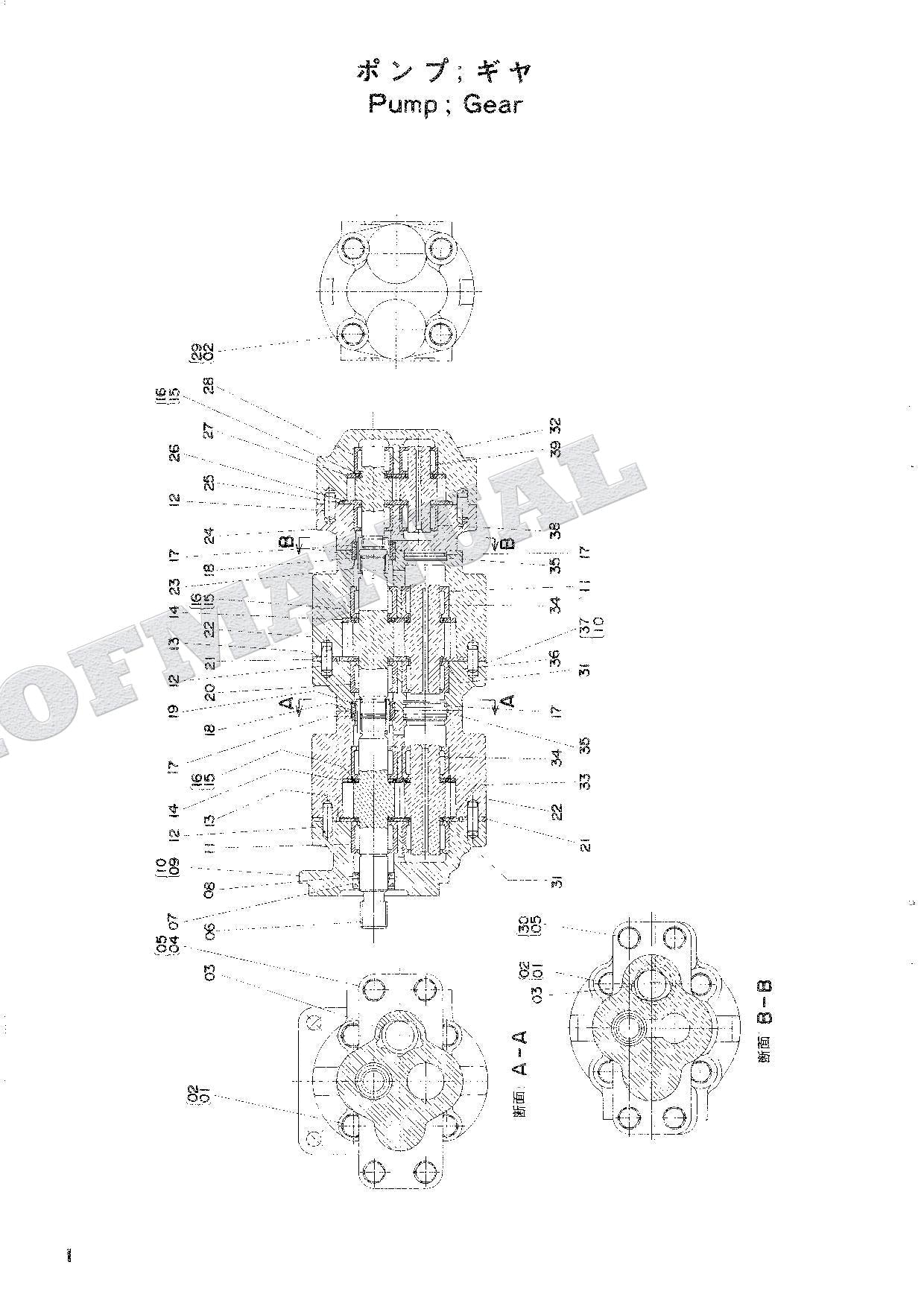 HITACHI UH05D Equipment Component Excavator Parts Catalog Manual