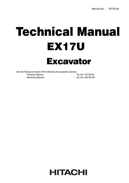 HITACHI EX17U EXCAVATOR SERVICE MANUAL