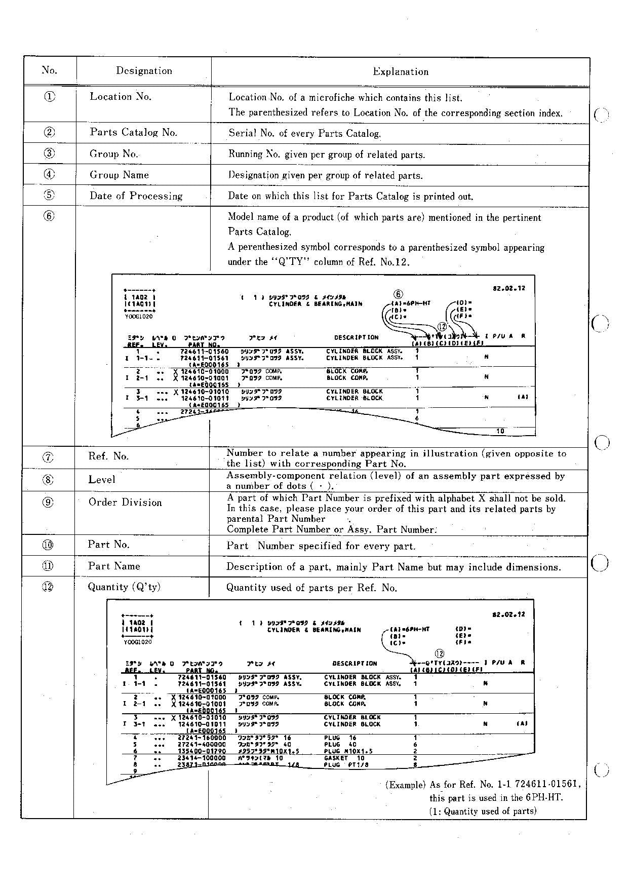 Hitachi 4TNA78TL-RFAVM LX30 Engine Wheel Loader Parts Catalog Manual SN all