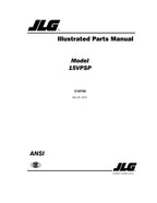 JLG 15VPSP Vertical Mast Parts Catalog Manual 3120798