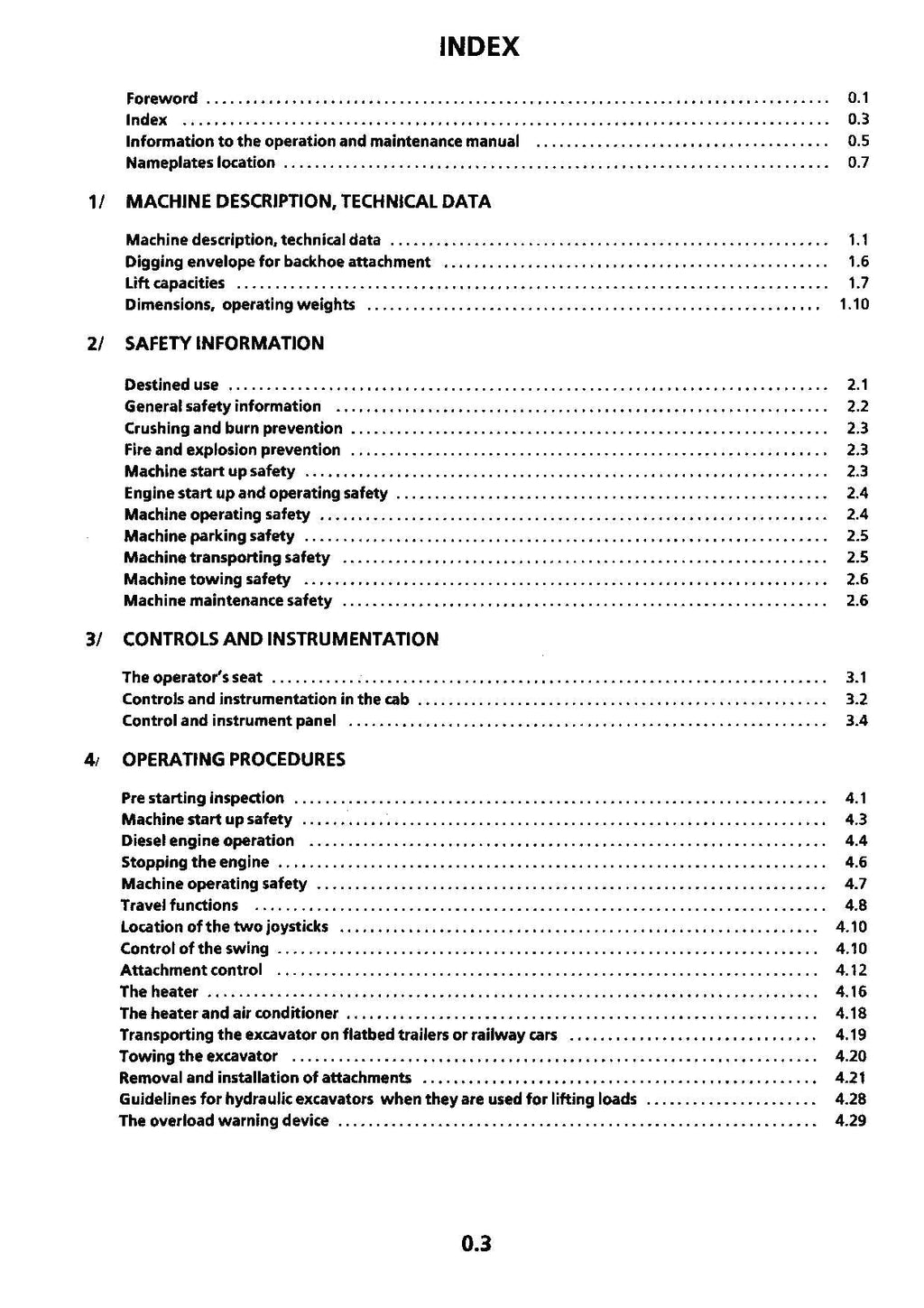 Liebherr R912 Litronic Excavator Operators manual serial 3001