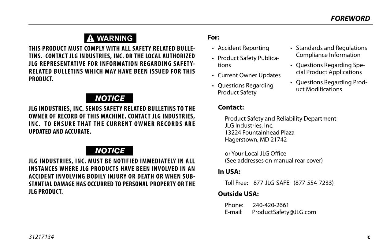 Manual del operador de mantenimiento y operación de plataformas elevadoras JLG 3369LE 4069LE M3369 M4069