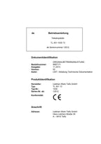 Liebherr TL451 13 Teleskoplader Betriebsanleitung