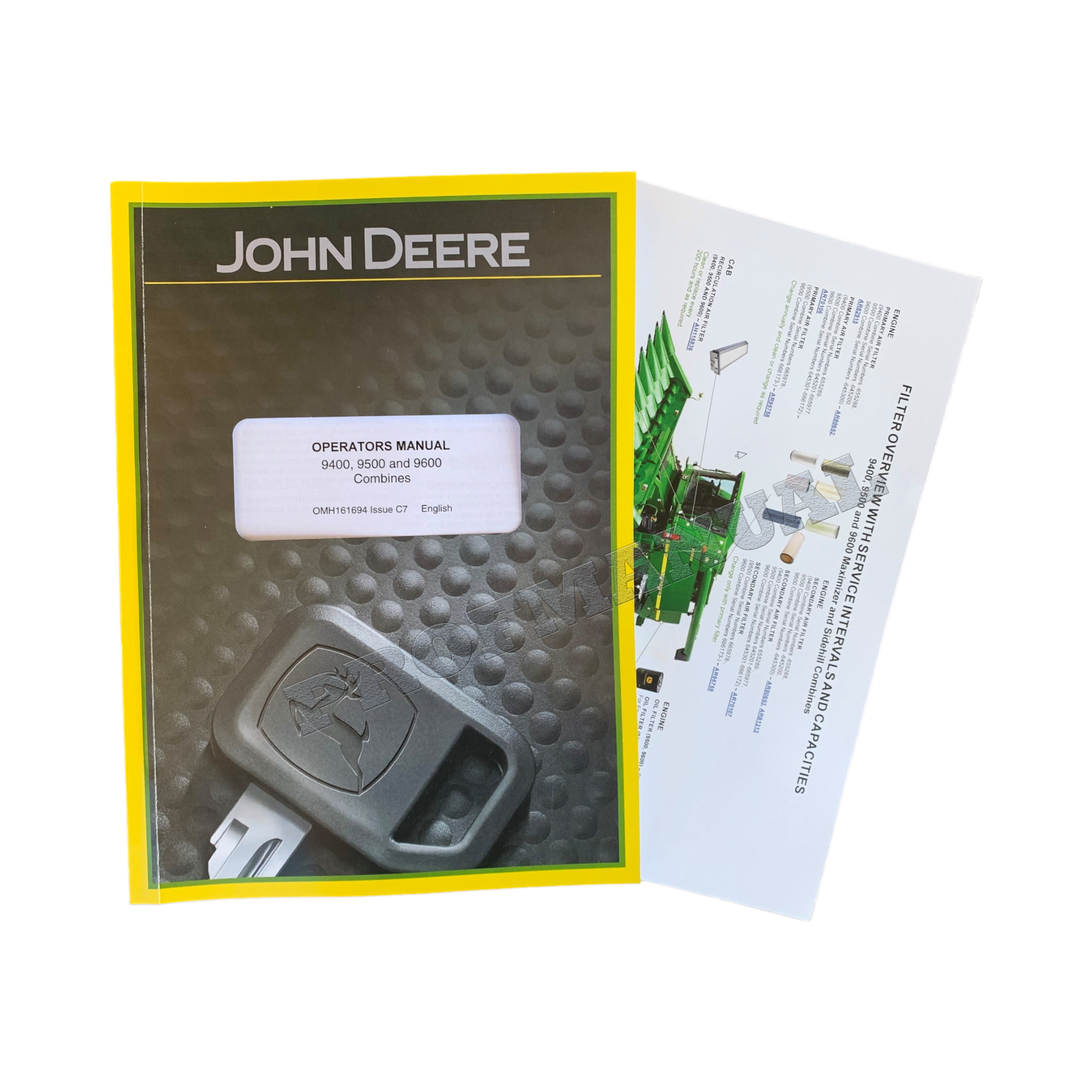 JOHN DEERE 9400 9500 9600 MANUAL DEL OPERADOR DE LA COSECHADORA + ¡BONIFICACIÓN!