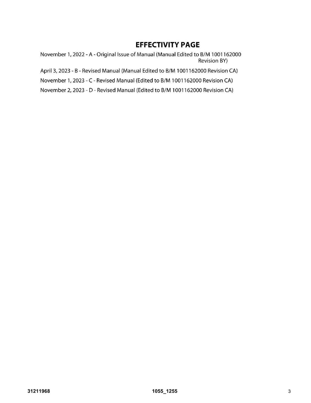 JLG 1055 1255 Telehandler  Parts Catalog Manual