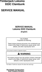 MANUAL TÉCNICO DE REPARACIÓN Y SERVICIO DE CLAMBUNK JOHN DEERE 933C 933C000