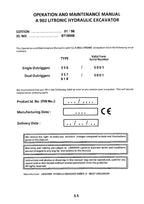 Liebherr A902 Litronic Excavator Operators manual