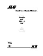 JLG 60H 60H+6 70H Boom Lift Parts Catalog Manual
