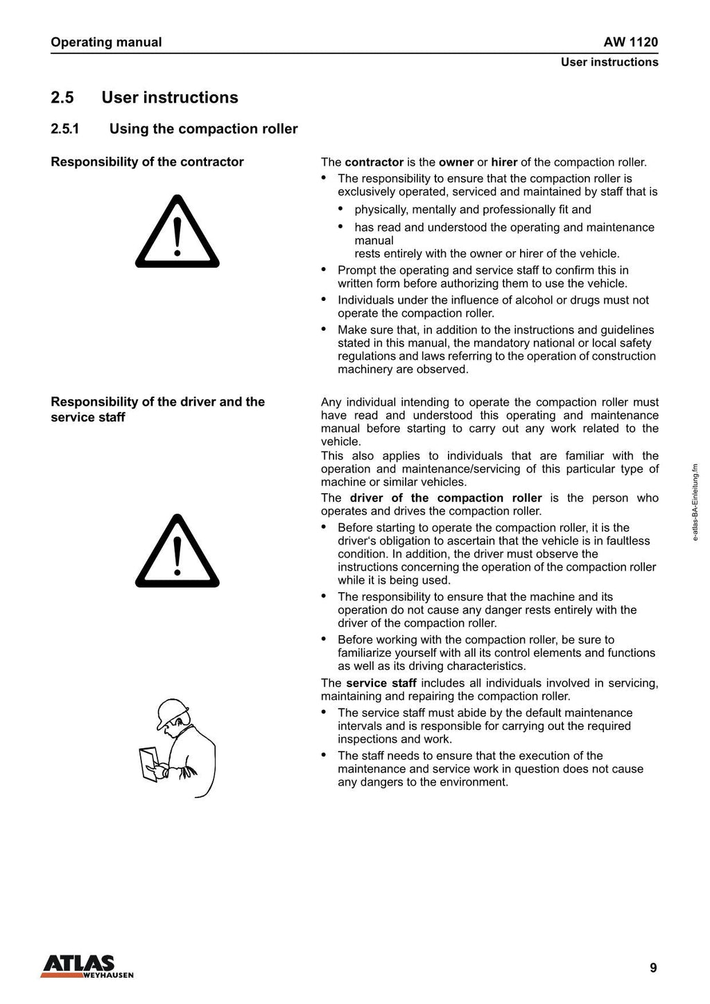 Manual de mantenimiento del operador de la máquina compactadora de asfalto Hyundai HR120C-9 conopy