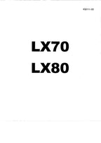 Hitachi LX70 LX80 Wheel Loader Service Manual