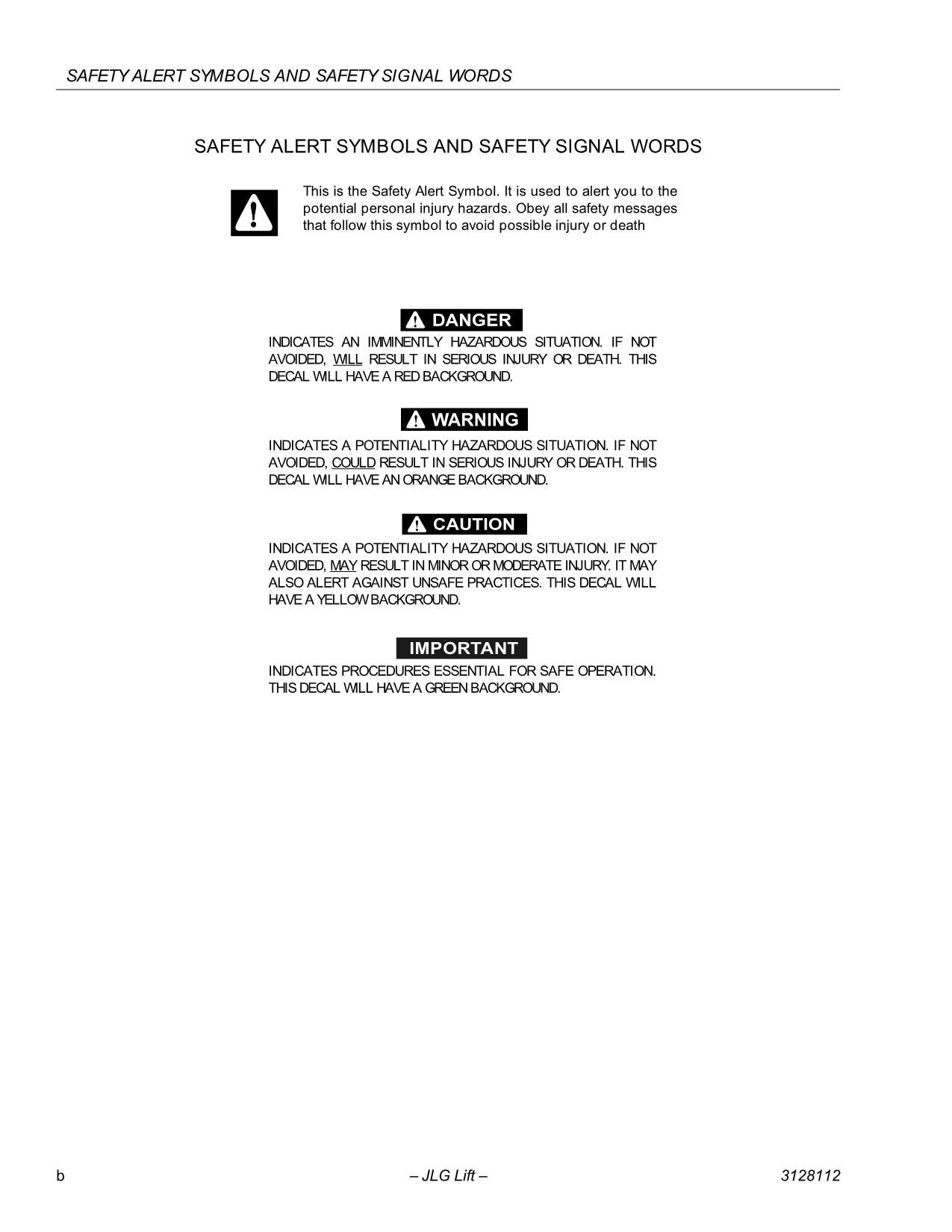 Manual de servicio y operación de accesorios JLG Easy-Cladder Plus