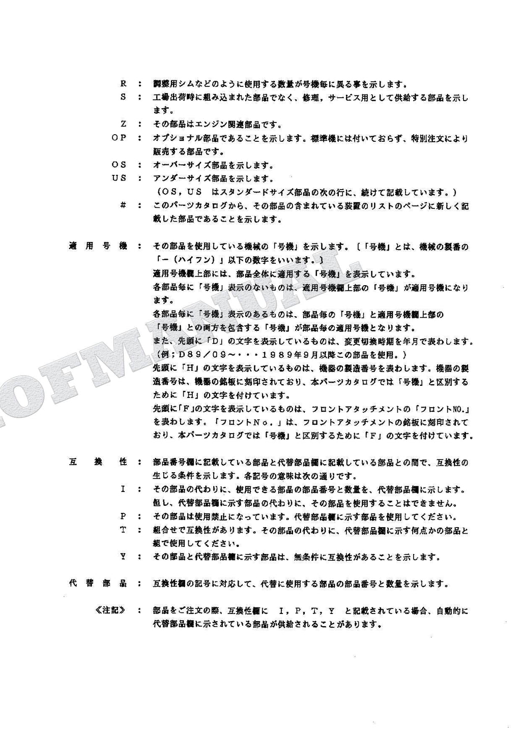 HITACHI EX60UR EX60URG Excavator Parts Catalog Manual