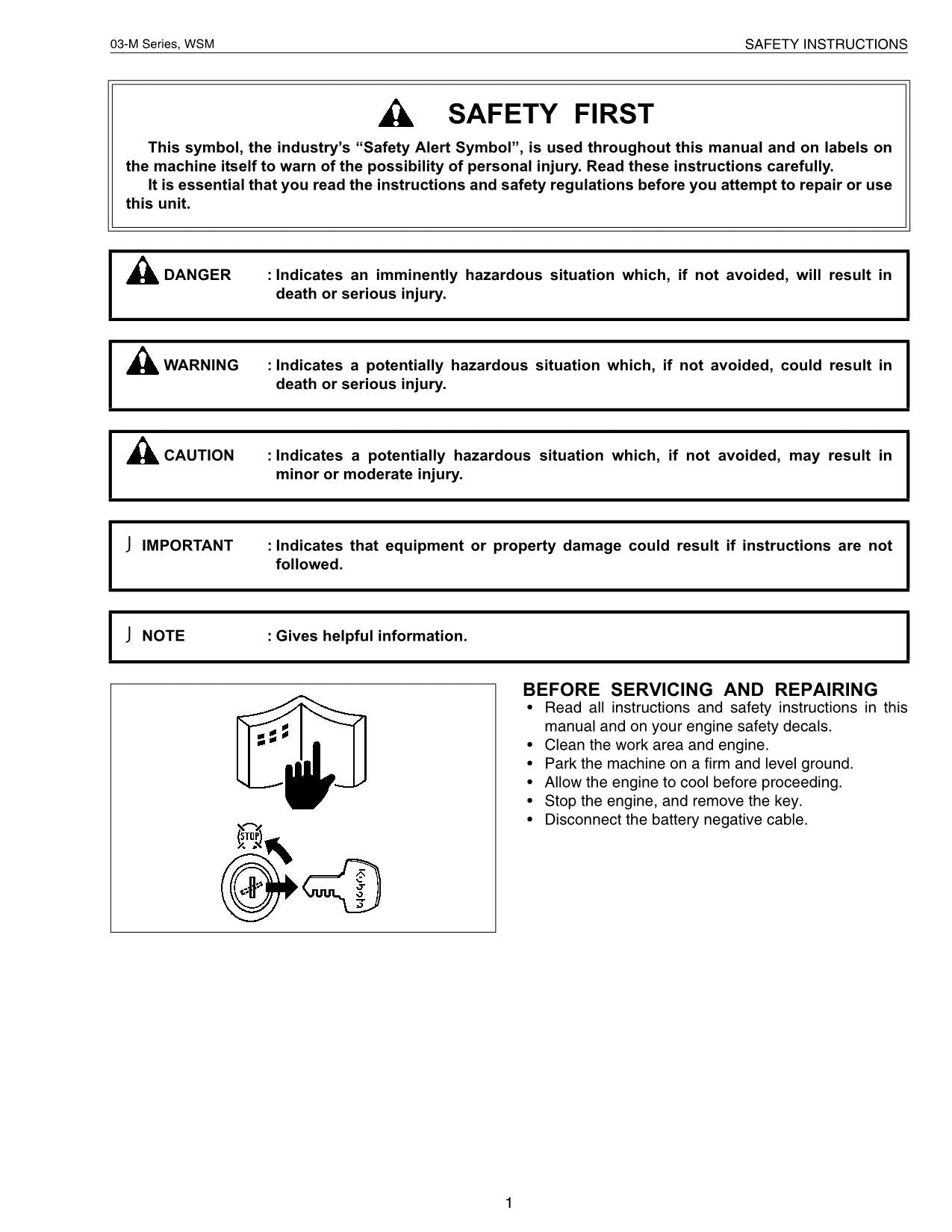 Hitachi 03-M series Wheel Loader Engine Manual