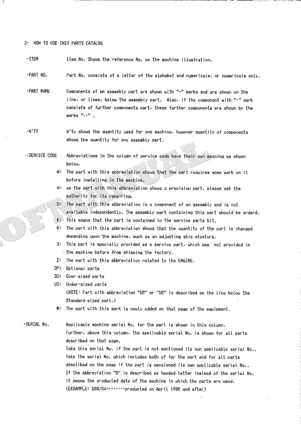 HITACHI EX160WD Excavator Parts Catalog Manual SN 1001-