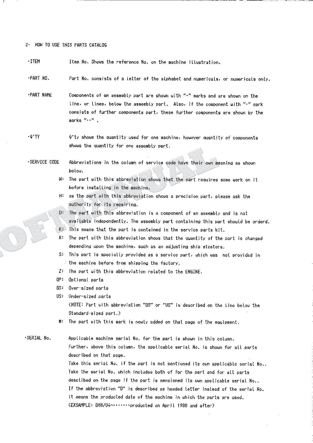 HITACHI EX160WD Excavator Parts Catalog Manual SN 1001-