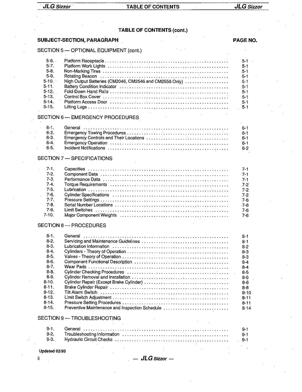 JLG CM1432 CM1432PLUS CM1732 Lift Operation Parts Catalog Service Manual