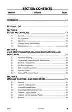 JLG 340AJ Boom Lift Maintenance Operation Operators Manual 31223002