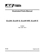 JLG POWER TOWER ECOLIFT ECOLIFTWR Vertical Mast Parts Catalog Manual