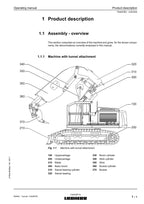 Liebherr R944 C Tunnel Excavator Operators manual serial 31173