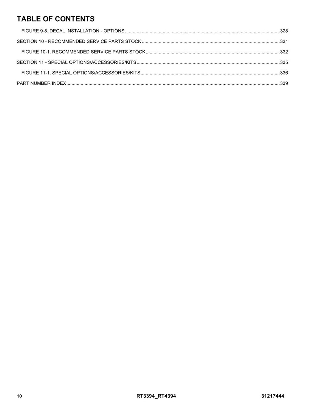 JLG RT3394 RT4394 Scissor Lift Parts Catalog Manual 31217444