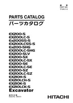 Manual del catálogo de piezas de la excavadora Hitachi EX200-5 EX200LC-5 EX210H-5 EX210LCH-5