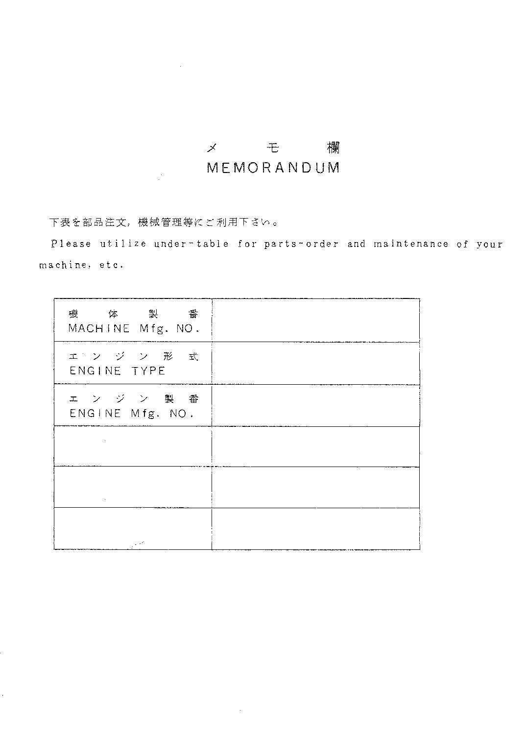 Hitachi LX50 Wheel Loader Parts Catalog Manual SN 0101-up