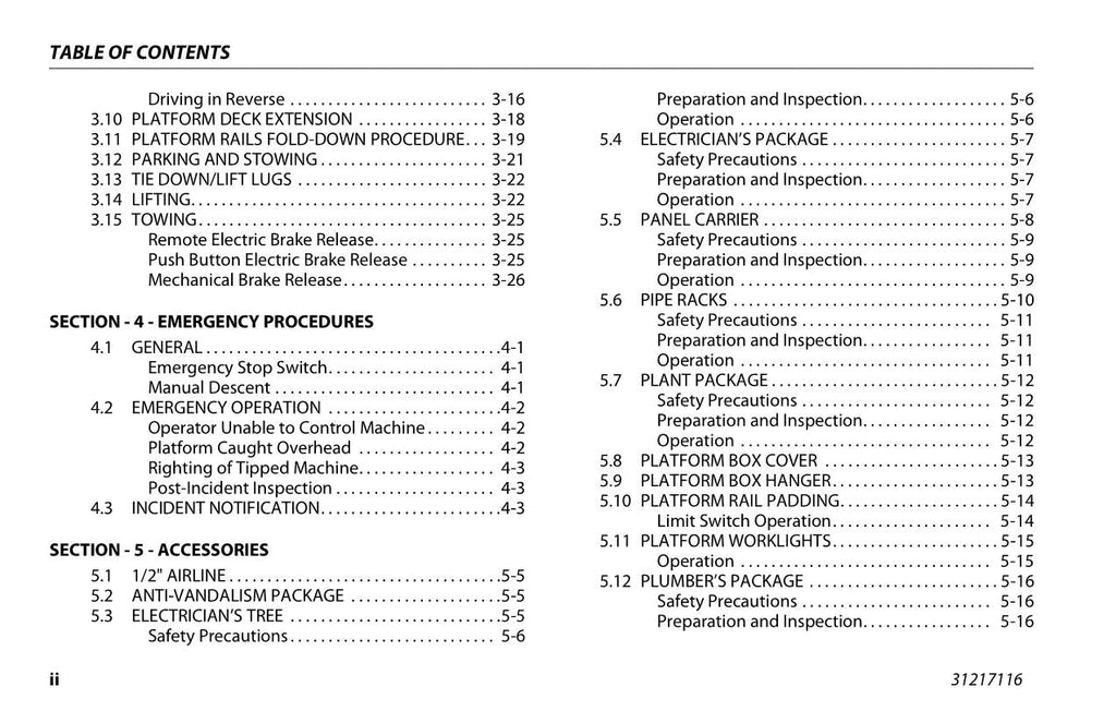 Manual del operador de plataformas elevadoras JLG 1930ES 2032ES 2632ES 2646ES 3246ES
