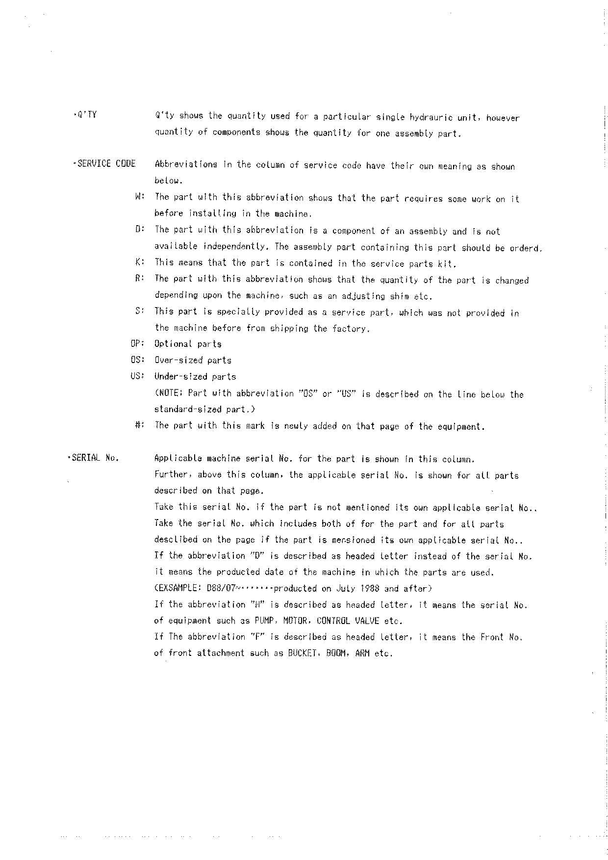 Hitachi LX80 Wheel Loader Equipment Component Parts Catalog Manual SN 00104-up