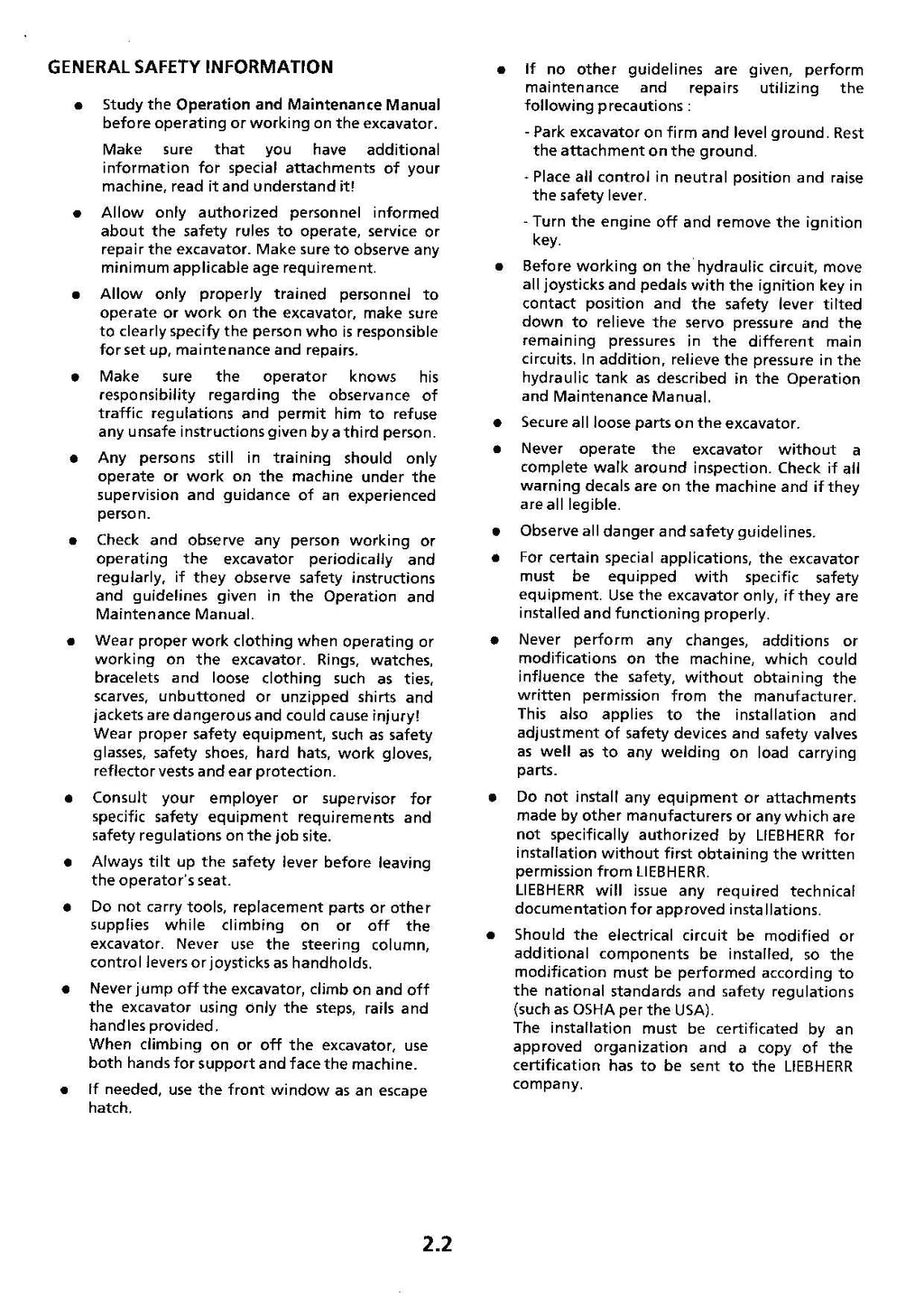 Liebherr ER974 B Litronic Excavator Operators manual C MT