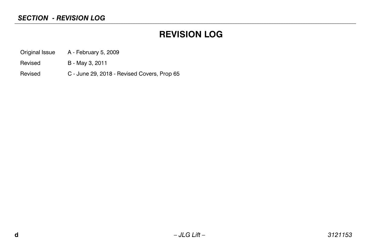 Manual del operador de mantenimiento y operación del mástil vertical JLG 15BD 19BD