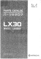Hitachi LX30 Wheel Loader Parts Catalog Manual SN 00101-up