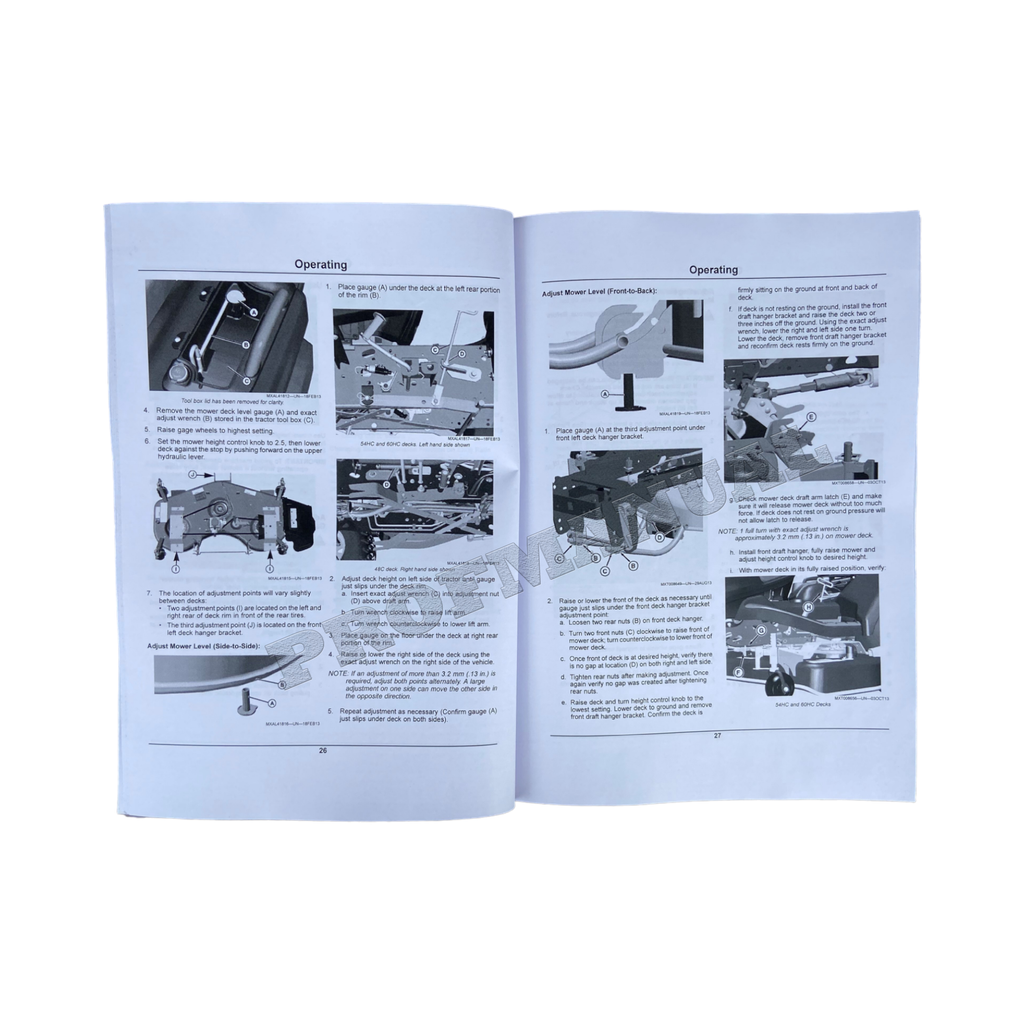 MANUAL DEL OPERADOR DEL TRACTOR JOHN DEERE X750 X754 X758 SER 020001 - 030000