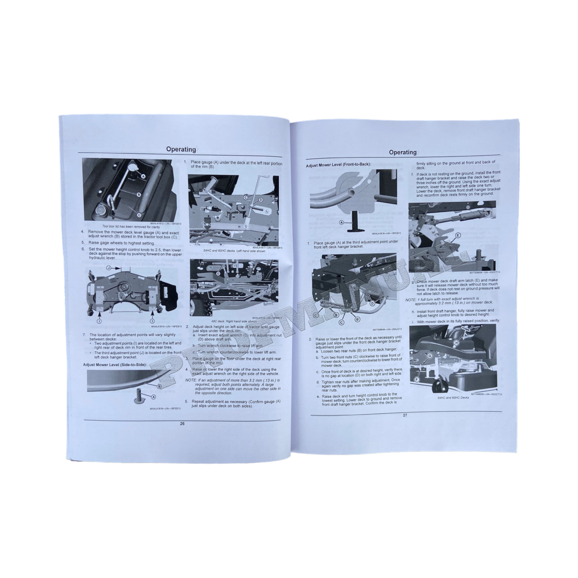MANUAL DEL OPERADOR DEL TRACTOR JOHN DEERE X750 X754 X758 SER 020001 - 030000