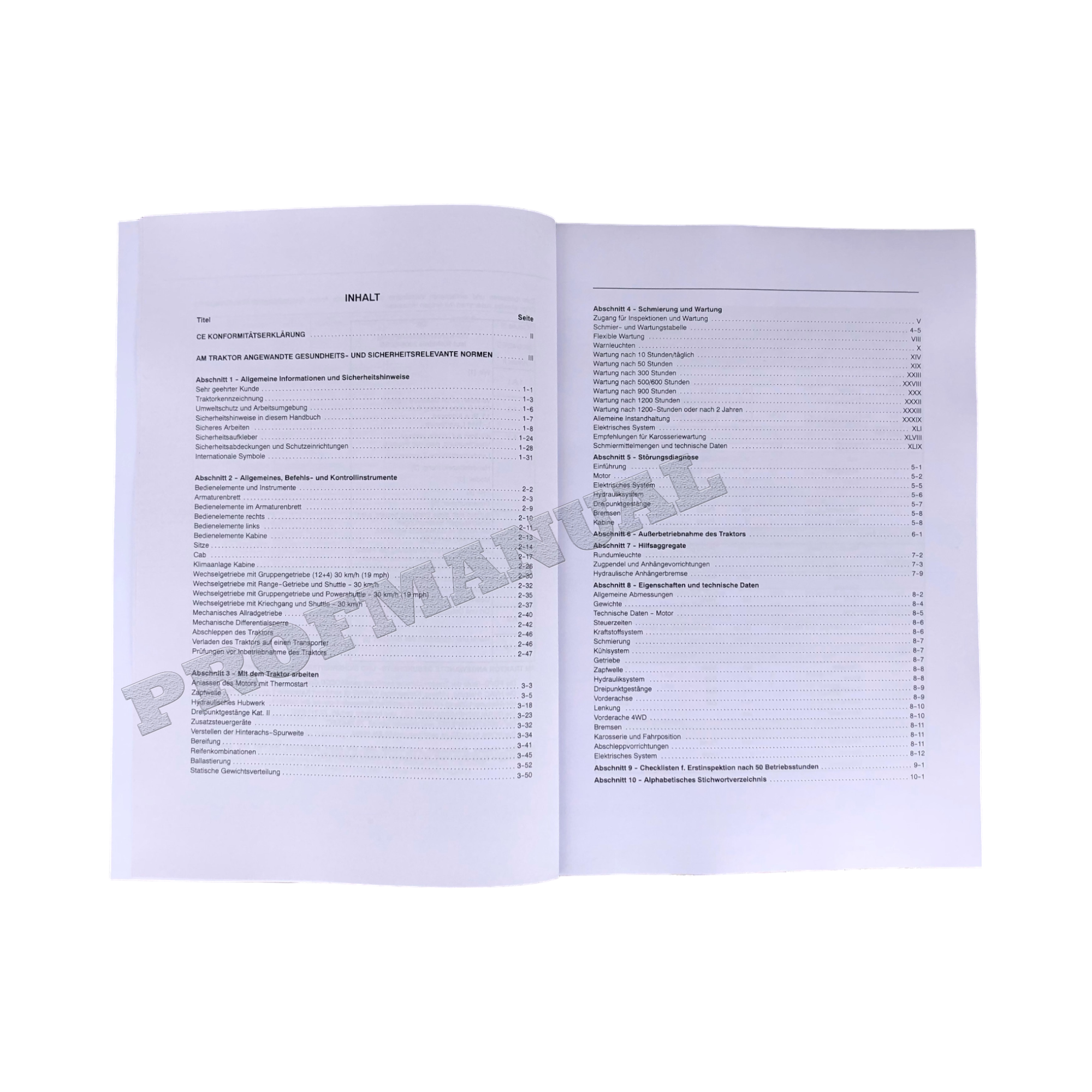 CASO JX60 JX70 JX80 JX90 JX95 TRAKTOR BETRIEBSANLEITUNG