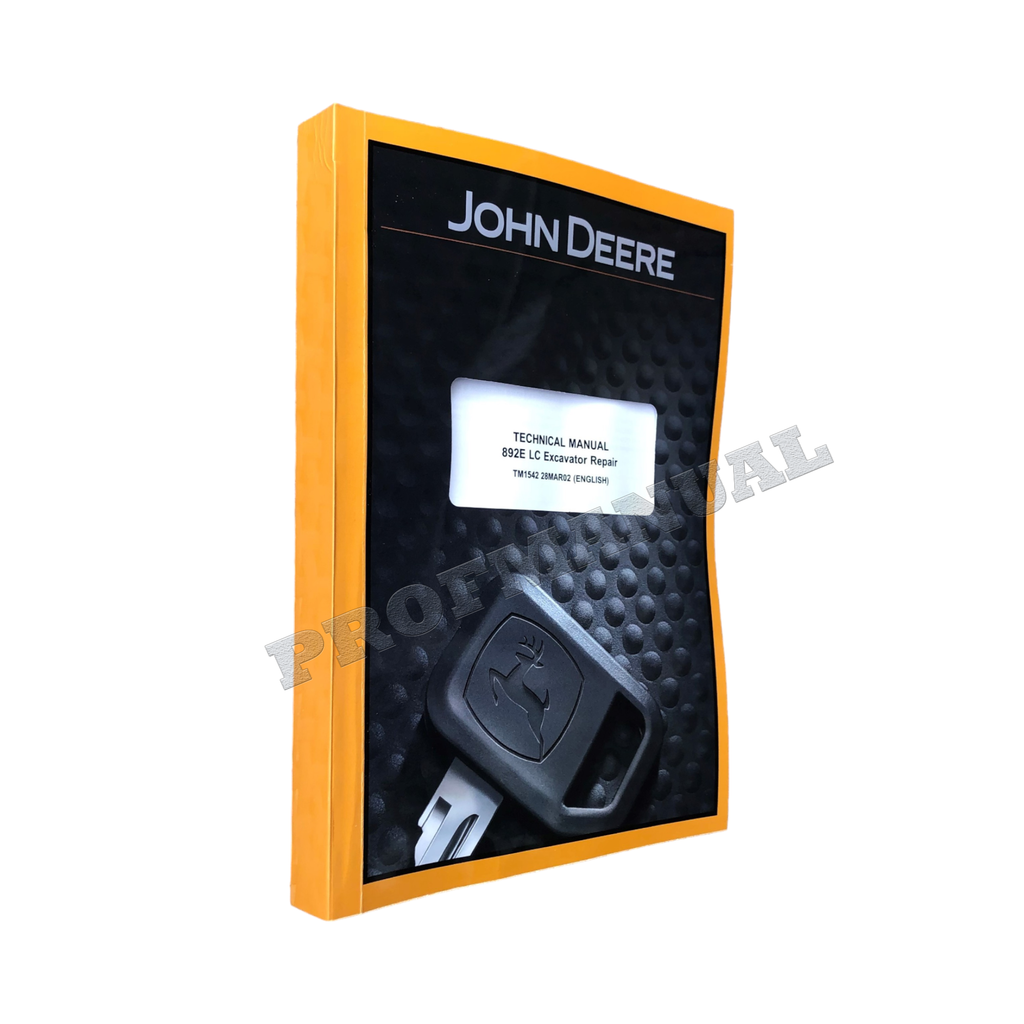MANUAL TÉCNICO DE REPARACIÓN Y SERVICIO DE EXCAVADORAS JOHN DEERE 892ELC 892E LC TM1542