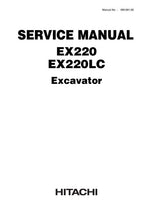 HITACHI EX220 EX220LC EXCAVATOR SERVICE MANUAL