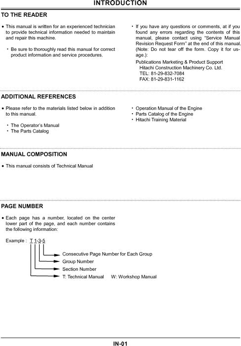 HITACHI ZAXIS 225USR-3 240LC-3 270LC-3 330LC-3 450LC-3 EXCAVATOR SERVICE MANUAL