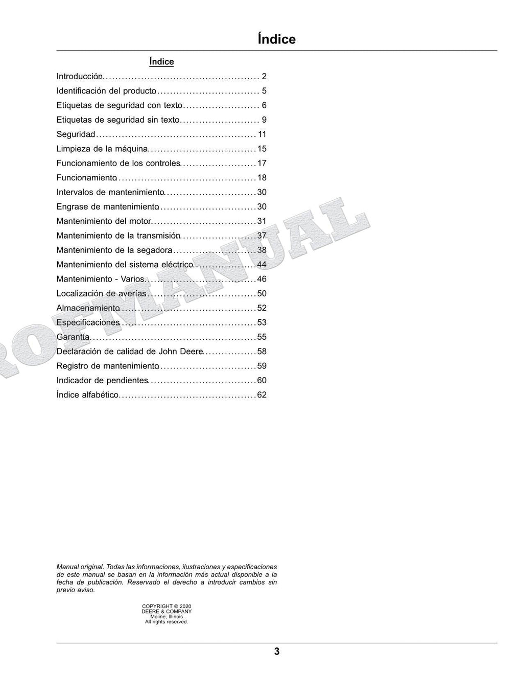 John Deere S180 S170 S100 S120 S110 S140 S130 S160 Tractor Manual del Operador