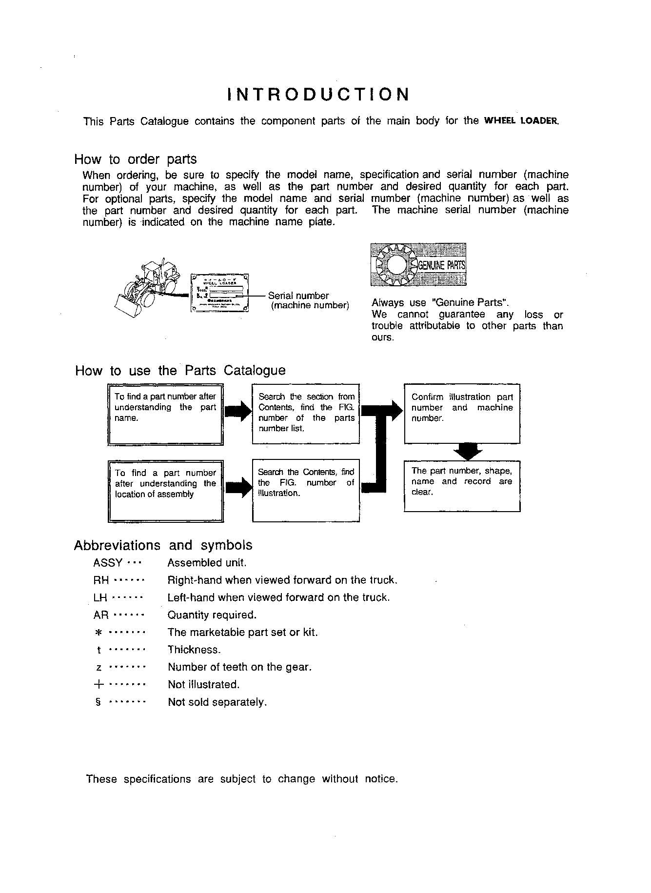 Hitachi LX450-7 TROPICAL Spec Wheel Loader Parts Catalog Manual SN 000109-up