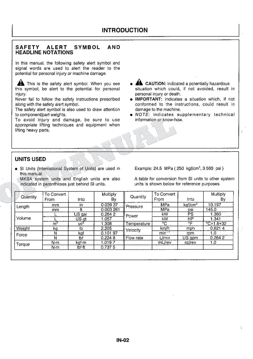HITACHI EX300-3C Excavator Repair Service Workshop manual