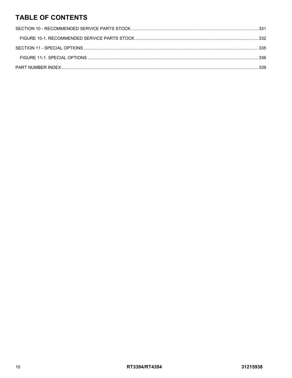 JLG RT3394 RT4394  Scissor Lift Parts Catalog Manual